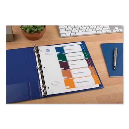 Avery Dennison Divider, Ready Index, 5Tb, Assorted 11816